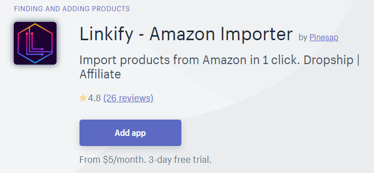 Amazon products importer