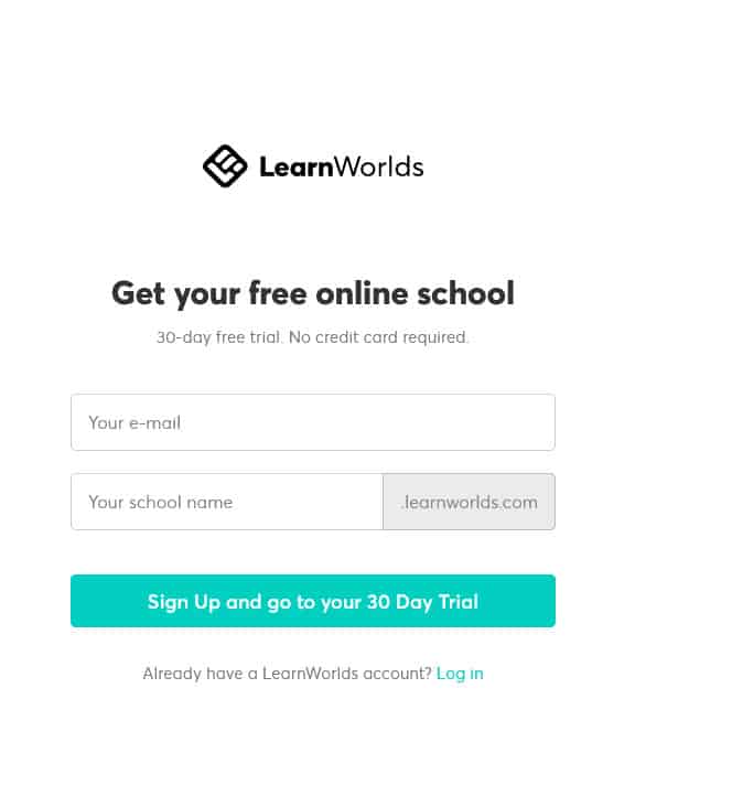 LearnWorlds get started 1