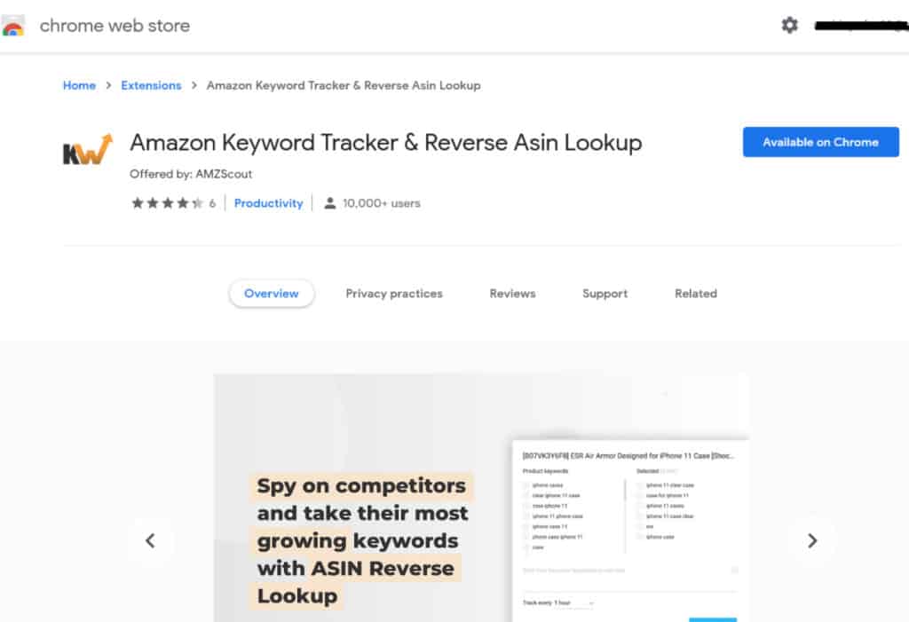 Amazon Keyword Tracker and Amazon Index Checker