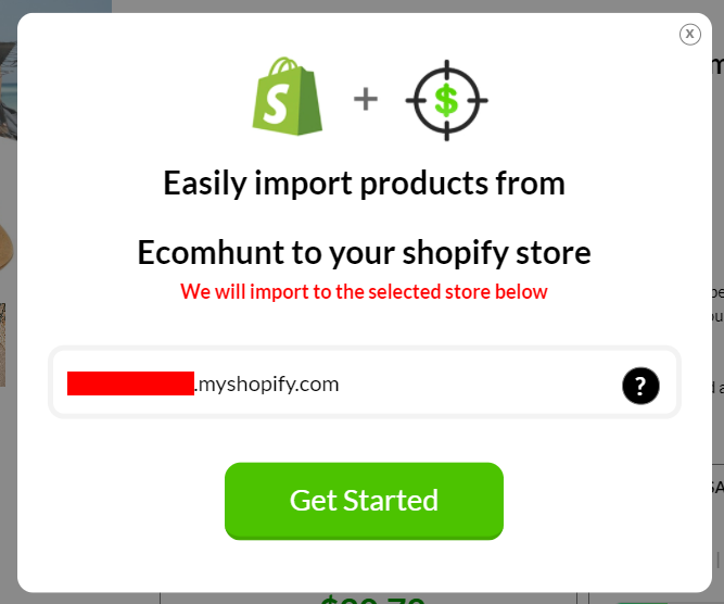 Ecomhunt import to Shopify